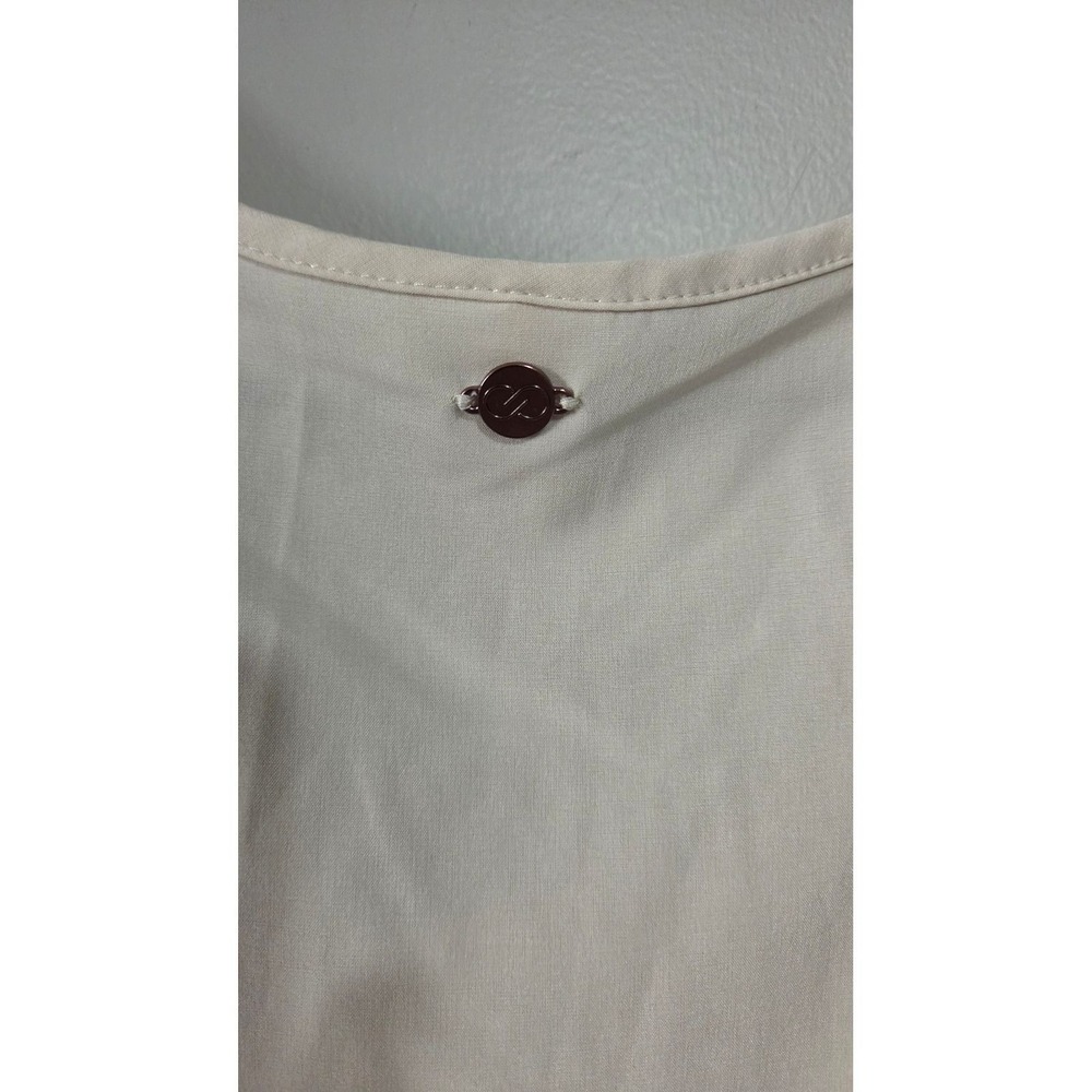 Calia by Carrie Underwood Cream Sleeveless Drawstring Waist Midi Medium - Picture 4 of 5